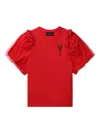 Simone Rocha Crystal-embellished Blouse In 红色