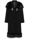 Simone Rocha Crystal-embellished Coat In Black
