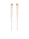 Simone Rocha Crystal-embellished Dangle Earrings In Pink