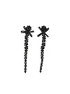 Simone Rocha Crystal-embellished Drop Earrings In Black