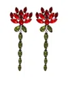 Simone Rocha Crystal-embellished Earrings In Silver