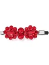 Simone Rocha Crystal-embellished Hairclip In Red