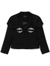 Simone Rocha Crystal-embellished Jacket In Black