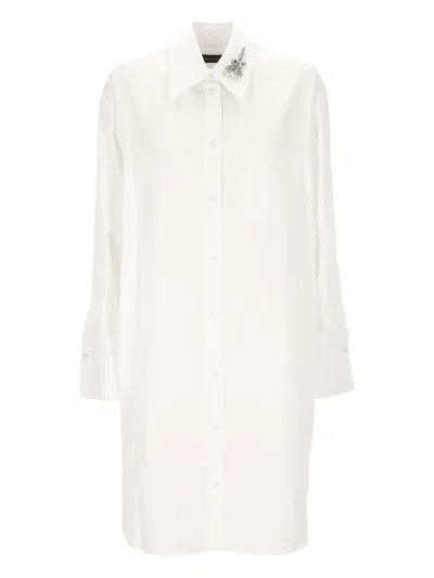 Simone Rocha Crystal-embellished Long Shirt