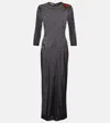 Simone Rocha Crystal-embellished Sheer Cocktail Dress In Black