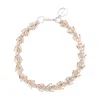 Simone Rocha Crystal Floret Necklace In Neutral