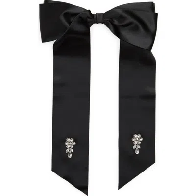 Simone Rocha Flower Bow Hair Clip In Black