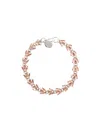Simone Rocha Crystal Flower Necklace In Pink