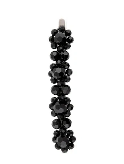 Pre-owned Simone Rocha Crystal Hair Clip In Black