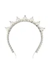 Simone Rocha Crystal Pearl Tiara Hairband In Metallic