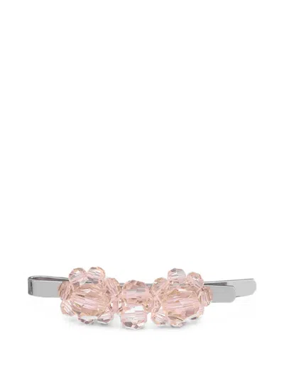 Simone Rocha Crystal-embellished Hair Clip In Silver