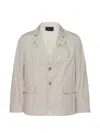 Simone Rocha Crystal-embellishment Blazer In Gray