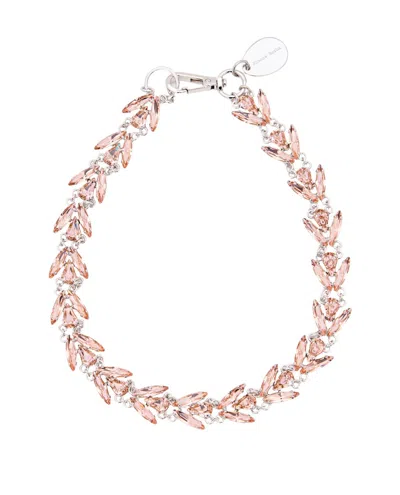 Simone Rocha Crystals Choker Necklace In Pink