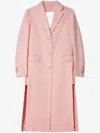 Simone Rocha Cut-out Bow-detail Coat In ピンク