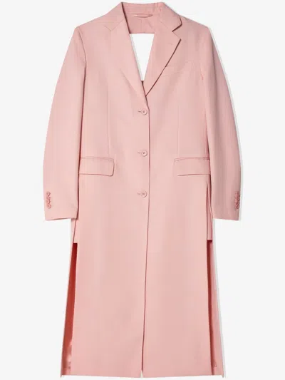 Simone Rocha Cut-out Bow-detail Coat In ピンク