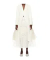 Simone Rocha Cut-out Bow Detail Coat In Neutral