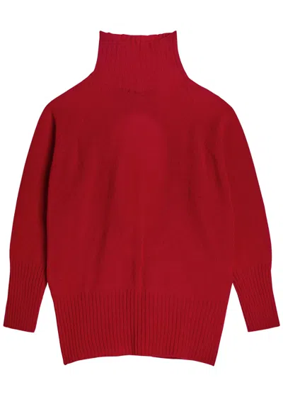 Simone Rocha Cut-out Cashmere Jumper In Red