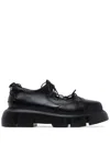 Simone Rocha Black Plartform Ghillie Brogues In Black