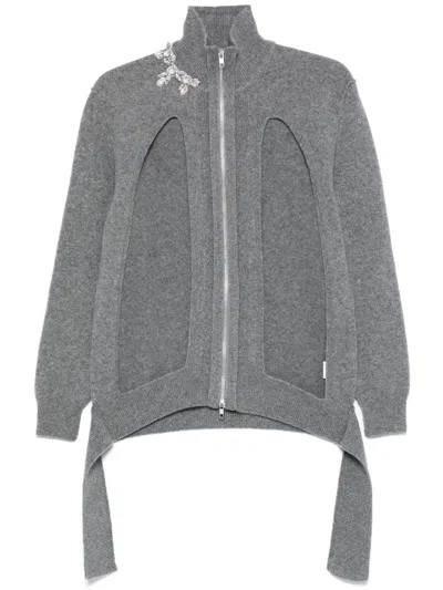 SIMONE ROCHA CUT-OUT DETAILING CARDIGAN