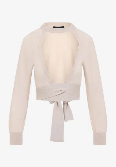 SIMONE ROCHA CUT-OUT WINDOW SWEATER