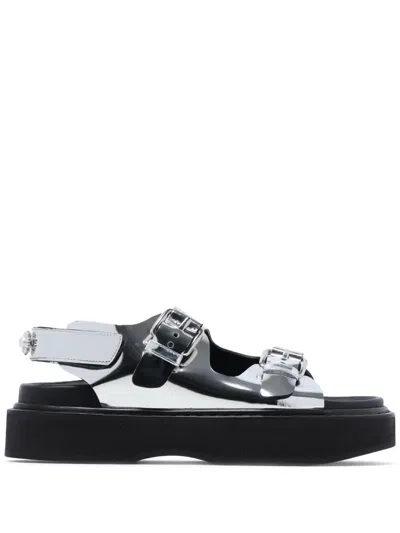 Simone Rocha Daisy Sandalen Im Metallic-look 40mm In Silber
