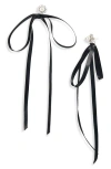 Simone Rocha Daisy Bow Drop Earrings