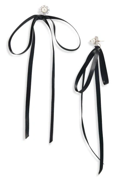 Simone Rocha Daisy Bow Drop Earrings
