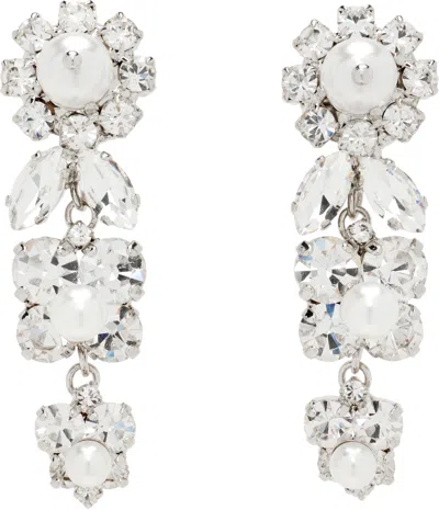 Simone Rocha Daisy Cluster Earrings In Metallic