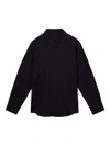 Simone Rocha Daisy-embellished Poplin Shirt In Black