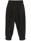 Simone Rocha Daisy-embellished Track Pants In Schwarz