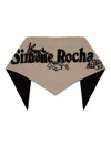 Simone Rocha Crystal-embellished Merino Wool And Cashmere-blend Jacquard Scarf In Neutral