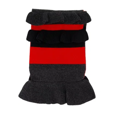 Simone Rocha Daisy Scarf In Red