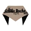 Simone Rocha Crystal-embellished Merino Wool And Cashmere-blend Jacquard Scarf In Neutral