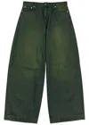 Simone Rocha Darted Wide-leg Jeans In Multi