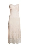 Simone Rocha Deep Lace Trim Slipdress In Neutral