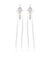 Simone Rocha Diamond & Pearl Crest Bow Earrings Accessories