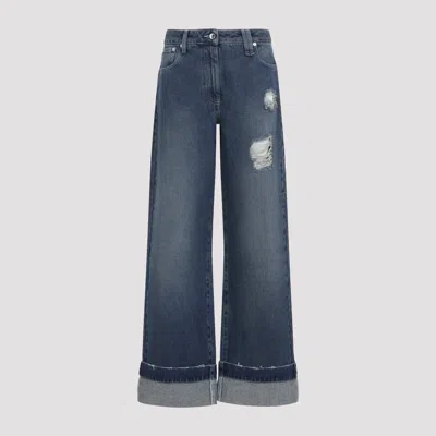 SIMONE ROCHA DISTRESSED STRAIGHT LEG JEANS