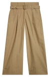 Simone Rocha Cotton-blend Canvas Wide-leg Pants In Brown