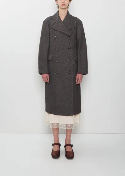 Simone Rocha Double Breasted Slash Coat In Multi