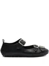 Simone Rocha Double-buckle Ballet Flats In Black