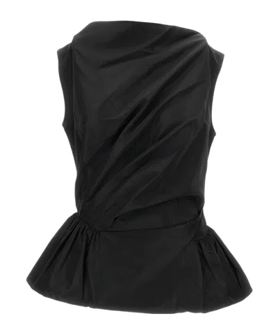 SIMONE ROCHA DRAPED AND FITTED TOP