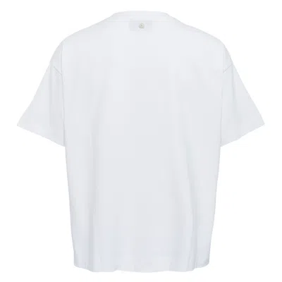 Simone Rocha Draped Bubble Hem T-shirt In White