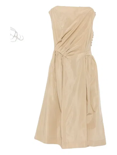 Simone Rocha Draped-detail Midi Dress