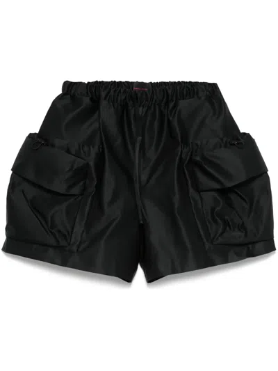 Simone Rocha Drawstring Cargo Shorts In Black