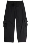 Simone Rocha Multi Pocket Cargo Puddle Drawstring Pants In Black