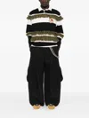 Simone Rocha Drawstring-fastening Multi-pockets Trousers In Black