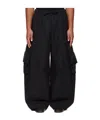 Simone Rocha Drawstring-fastening Multi-pockets Trousers In Black