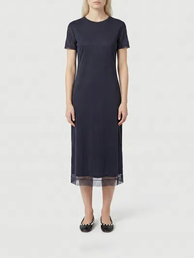 Simone Rocha Sheer-panel Dress In Blue