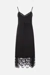 Simone Rocha Lace-trimmed Slip Dress In Black