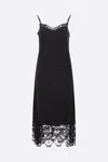 Simone Rocha Lace-trimmed Slip Dress In Black